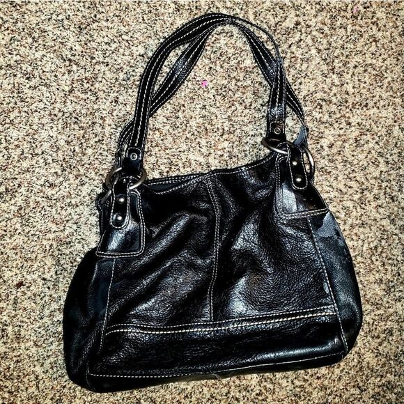 The Sak | Vintage Black Leather Tote - Picture 3 of 5
